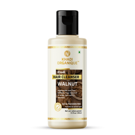 Khadi Organique Walnut Hair Cleanser (Shampoo) - Sls & Paraben Free