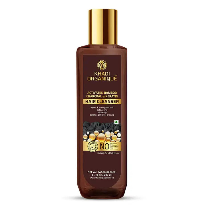 ACTIVATED BAMBOO CHARCOAL & KERATIN HAIR CLEANSER