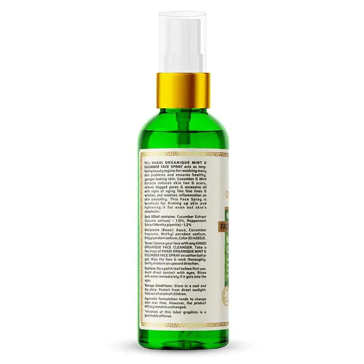 Ayurvedic Mint and Cucumber Face Spray