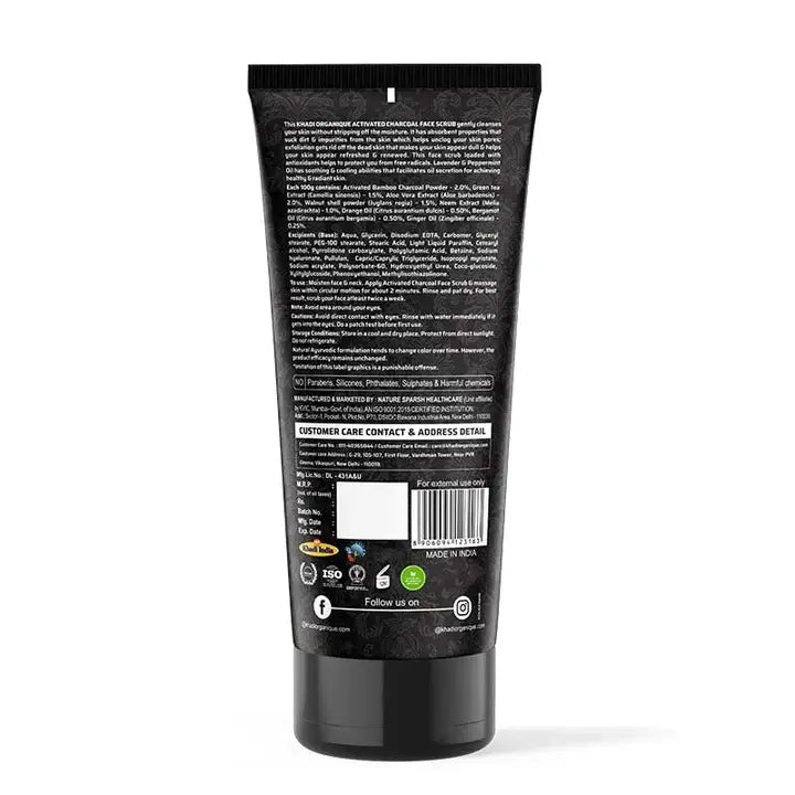 Best Khadi bamboo charcoal face scrub