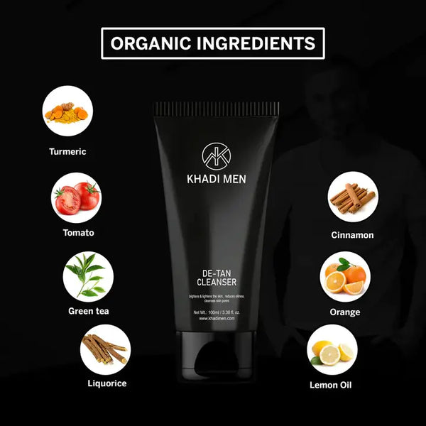 De Tan Cleanser - Khadi Men