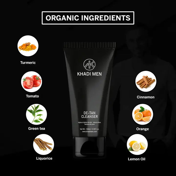 De Tan Cleanser - Khadi Men