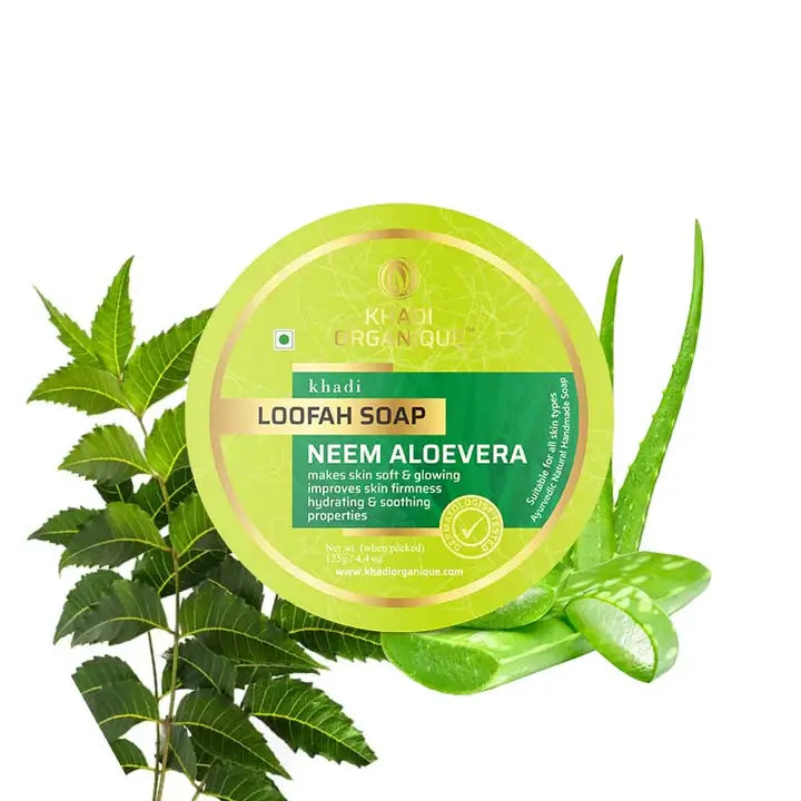 Khadi Neem Aloevera Loofah Soap