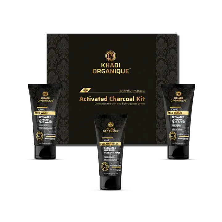 Khadi Organique Activated Charcoal Face Kit