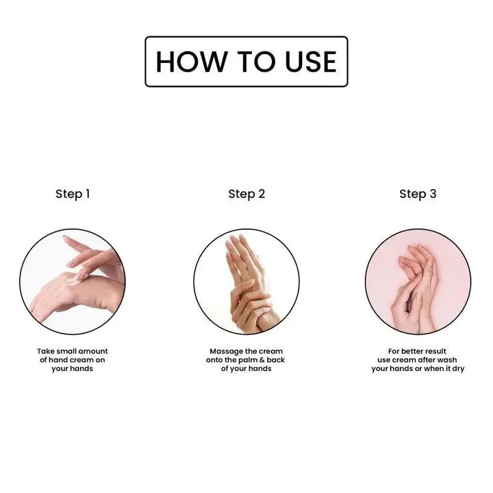 Milk & saffron hand cream uses