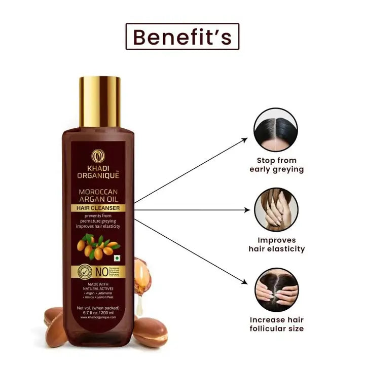 Moroccan argan oil hair cleanser benefits