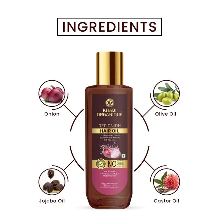 Natural Red Onion Hair Oil For Men