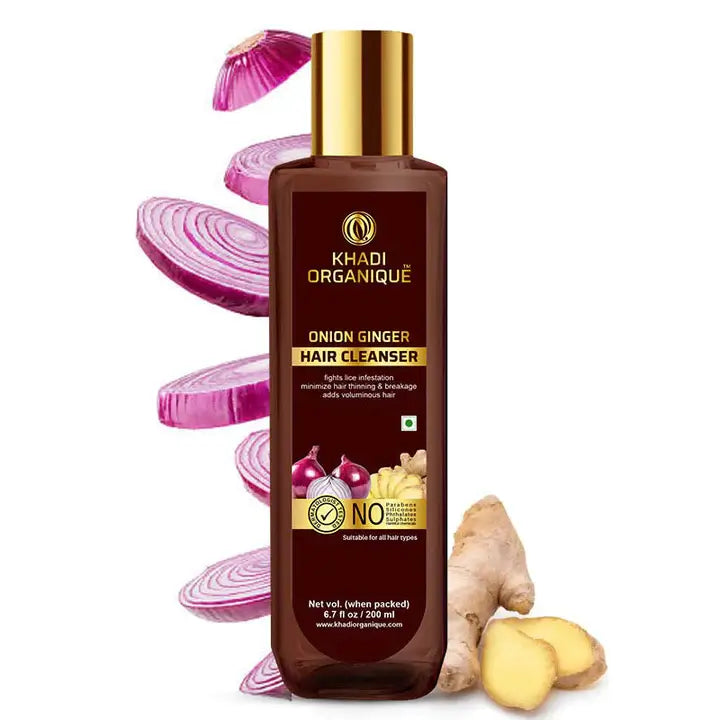 Onion Ginger Shampoo For Hair Fall Control