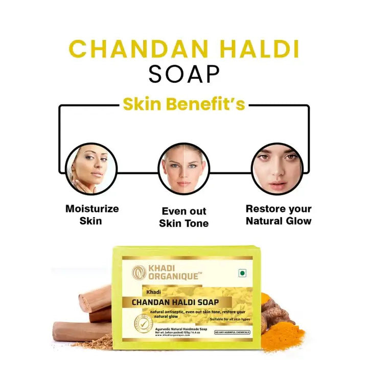 Organic Chandan Haldi Soap