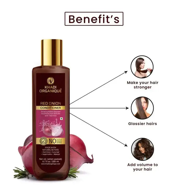 Red onion hair conditioner benefits