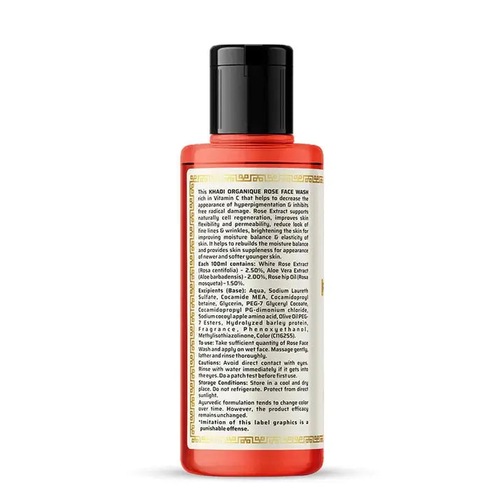 Rose Face Wash For Ageing Skin